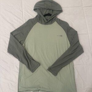 Men's Green Spyder Lightweight Hooded Pullover / Size Medium